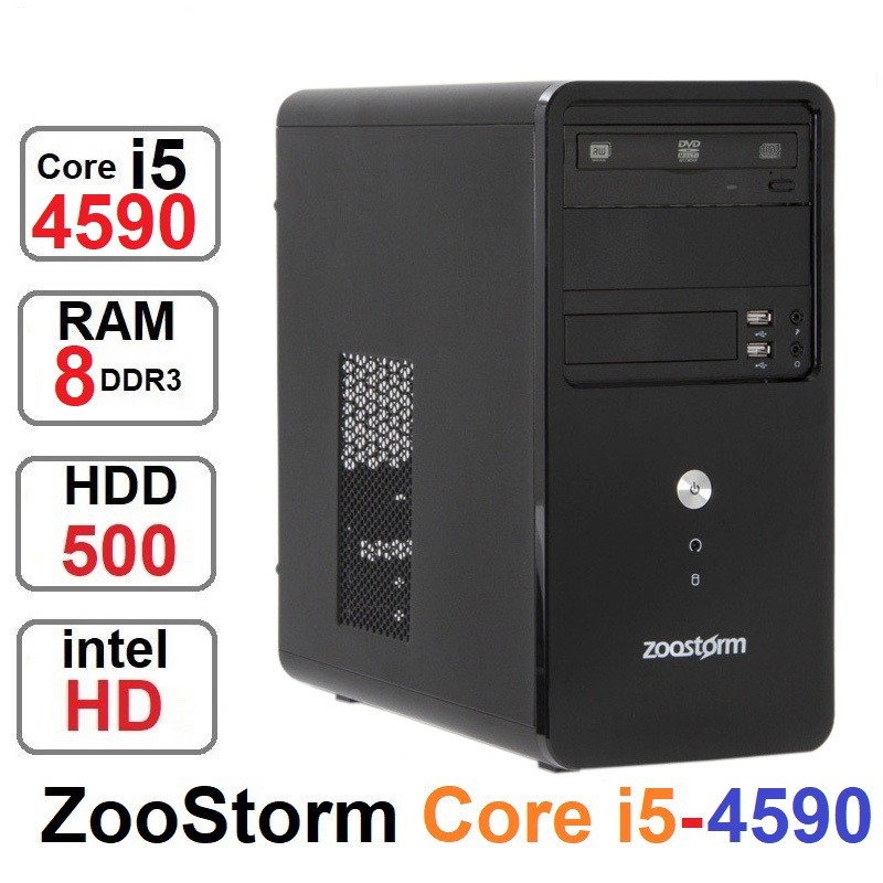 کامپیوتر ZooStorm Core i5 4590 نسل4رم8