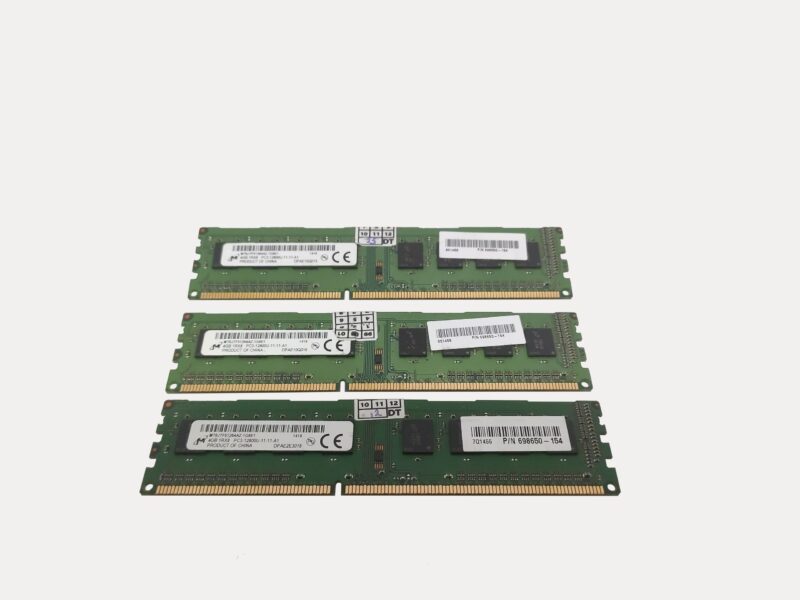 رم 4 گیگابایت DDR3 برند MT باس 1600
