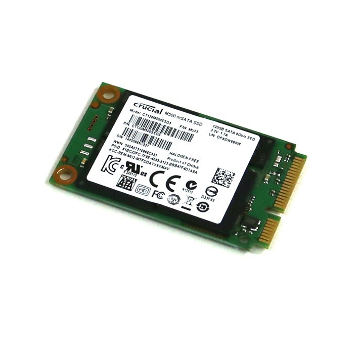 حافظه SSD mSATA کروشیال حجم 128گیگ مدل M500