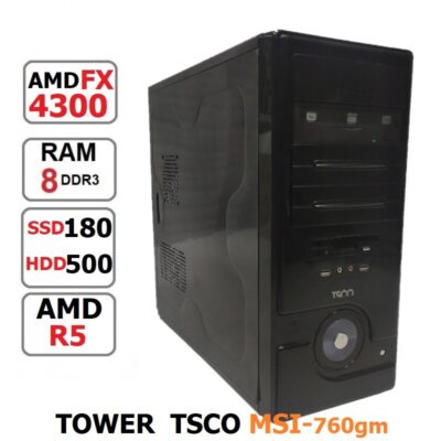 کیس تاور MSI-760GM AMD FX-4300 رم 8 گیگ