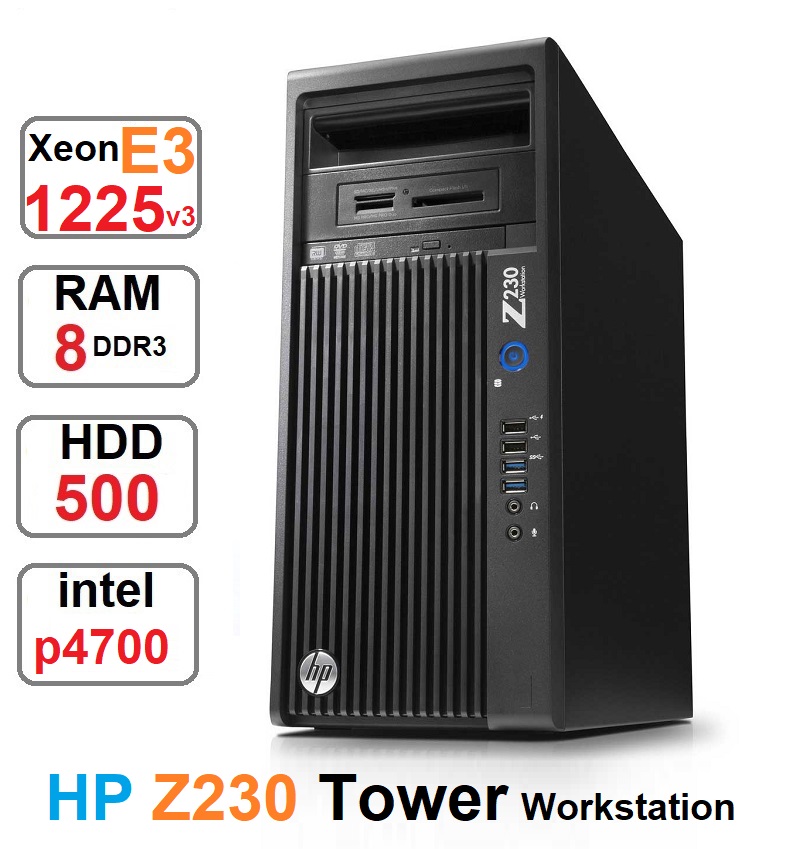 کیس HP Z230 TOWER Workstation رم 8 هارد 500