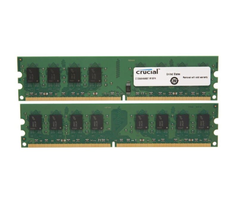رم 8 گیگ DDR3 برند CRUCIAL باس 1600