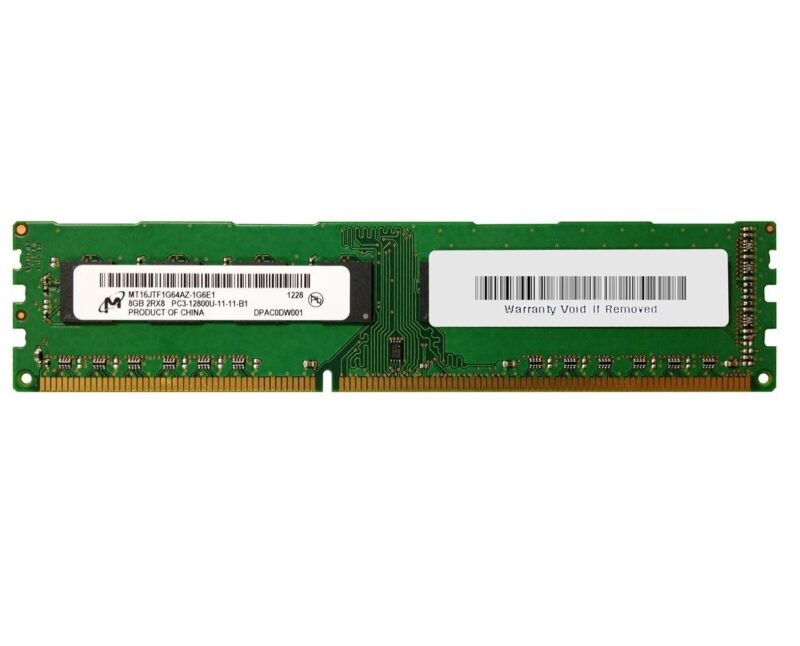 رم دسکتاپ 8 گیگ DDR3 برند ام تی MT باس 1600
