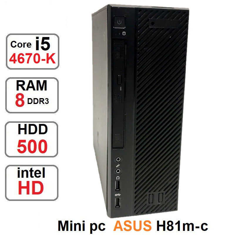 مینی کیس ASUS با پردازنده Core i5 4670 k رم 8
