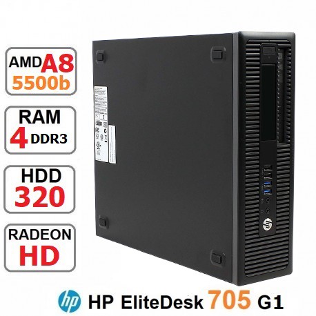مینی کیس HP EliteDesk 705G1 A8-5500b رم 4