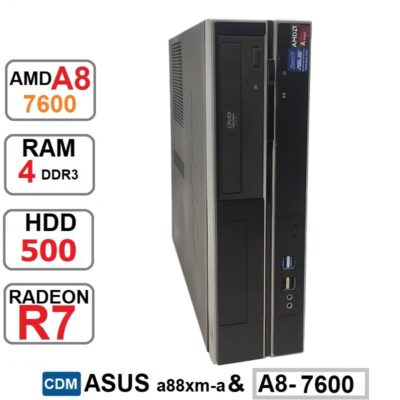 مینی کیس ASUS AMD A8-7600 CDM رم4 هارد500