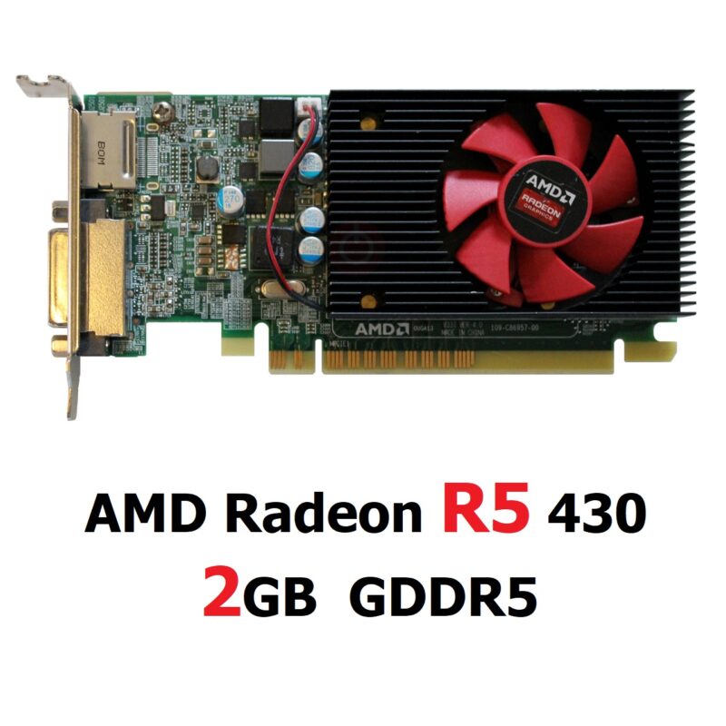 کارت گرافیک مینی کیس 2 گیگ AMD R5 430 DDR5