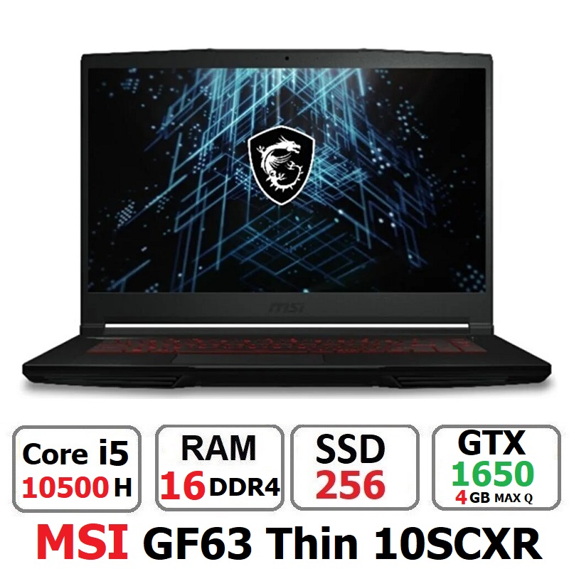 لپ تاپ MSI GF-63 THin 10scxr core i5 10500H