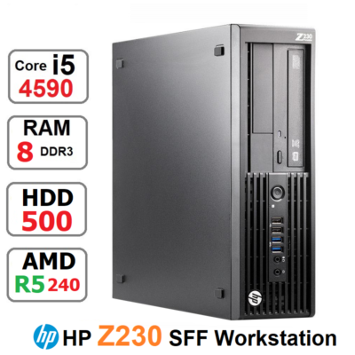 مینی کیس HP Z230WorkStation SFF Core i5 4590 رم 8 گرافیک R5