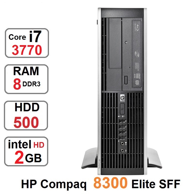 مینی کیس HP Compaq 8300 Elite SFF core i7 3770 رم 8