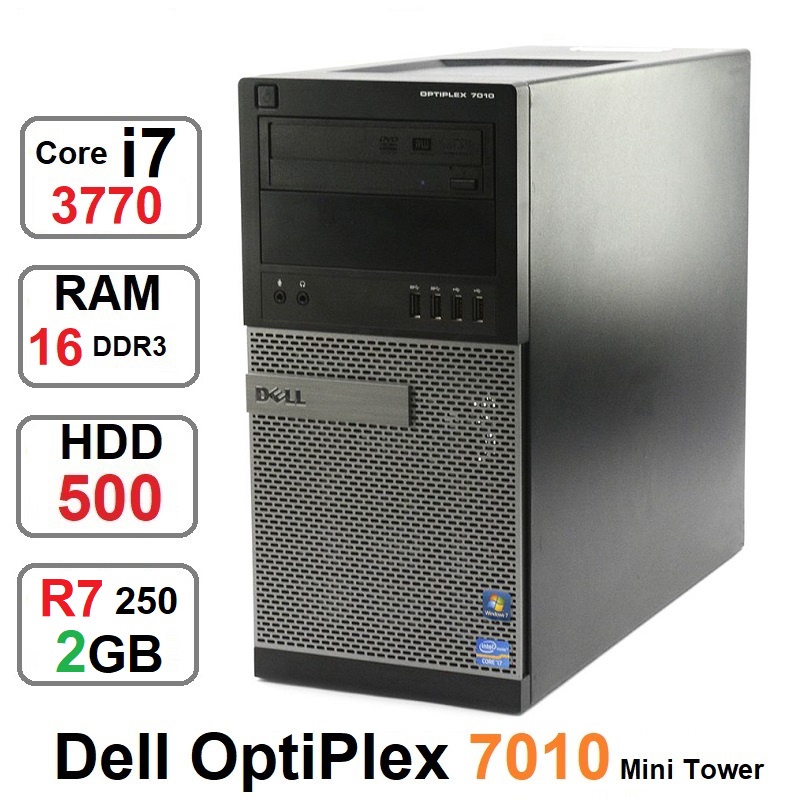 کامپیوتر DELL OPTIPLEX 7010 MT Core i7 3770 گرافیک R7-250