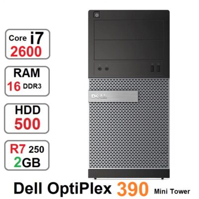 کامپیوتر DELL OPTIPLEX 390 MT Core i7 2600 رم 16 گرافیک 2GB
