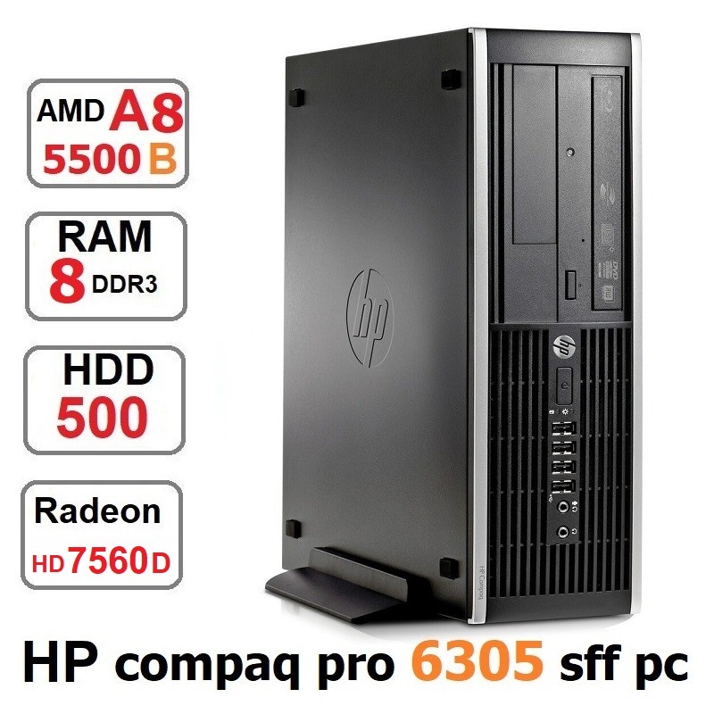 مینی کیس HP Compaq Pro 6305 SFF AMD A8-5500b رم 8 گیگ