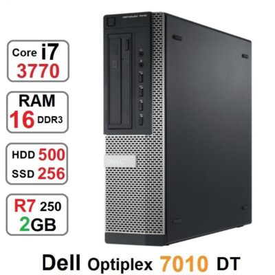 مینی کیس DELL OPTIPLEX 7010 DT Core i7 3770 رم16 و R7 250