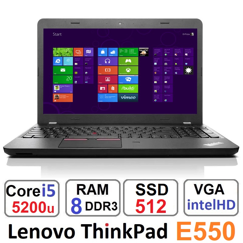 لپ تاپ لنوو Lenovo ThinkPad E550 Core i5 5200u رم8 و 512