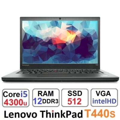 لپ تاپ لنوو Lenovo ThinkPad T440s Core i5 4300u رم12 و 512