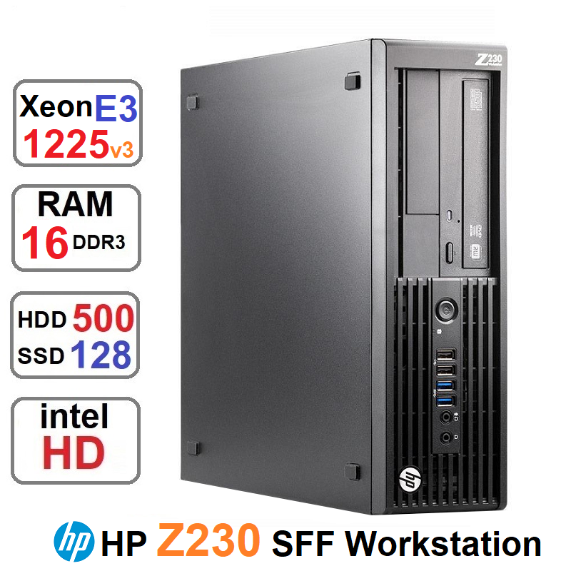 مینی کیس HP Z230 WorkStation Xeon E3 1225 رم16و128