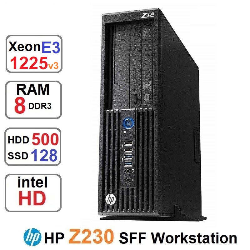 مینی کیس HP Z230 WorkStation Xeon E3 1225 رم8و128