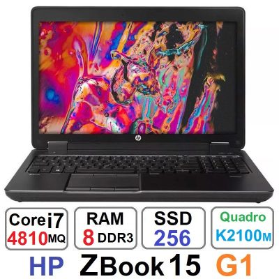 لپ تاپ اچ پی HP ZBook 15 G1 Core i7 4810MQ رم 8 گیگ