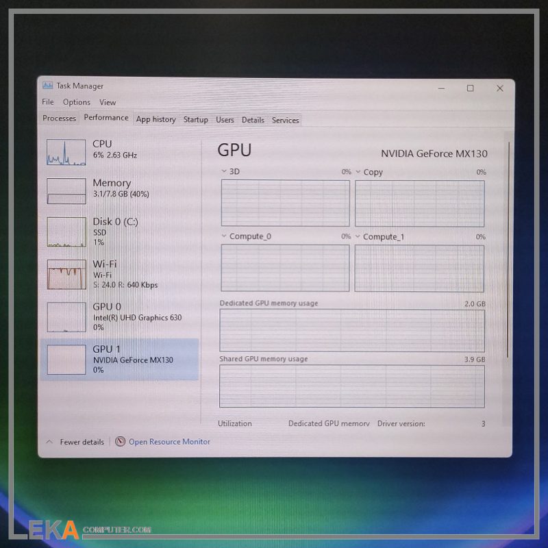 لپ تاپ دل Dell Latitude 5591 Core i5 8400Hگرافیک 2 گیگ GDDR5