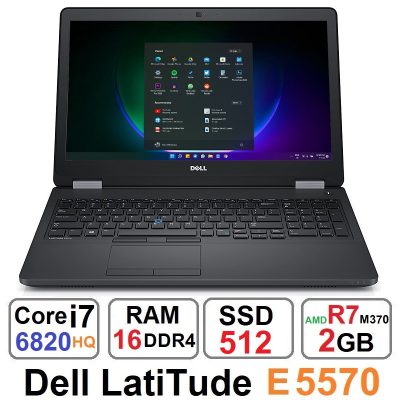لپ تاپ دل Dell Latitude E5570 Core i7 6820HQ رم16و512