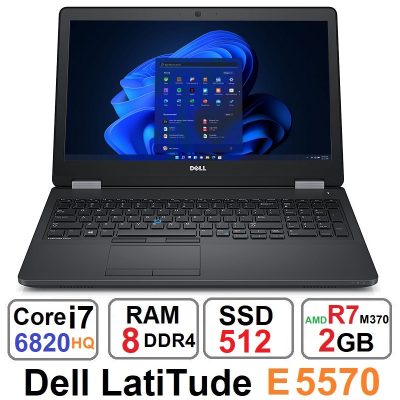 لپ تاپ دل Dell Latitude E5570 Core i7 6820HQ و SSD 512