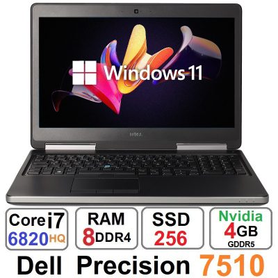 لپتاپ دل Dell Precision 7510 Core i7 6820HQ رم 8 گیگ