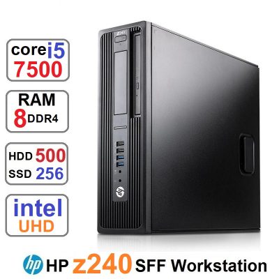 مینی کیس HP Z240 WorkStation Core i5 7500وSSD256