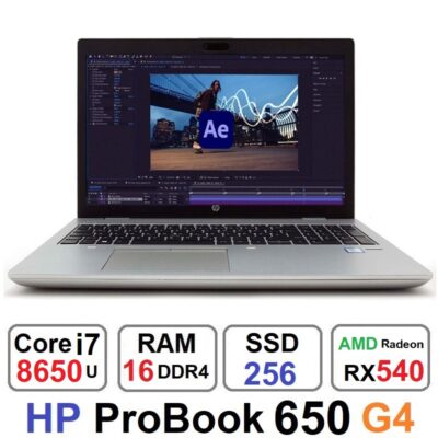 لپ تاپ HP ProBook 650 G4 Core i7 8650u رم16گیگ