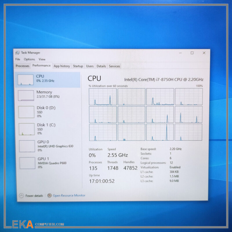 لپ تاپ FUJITSU CELSIUS H780 core i7 8750H