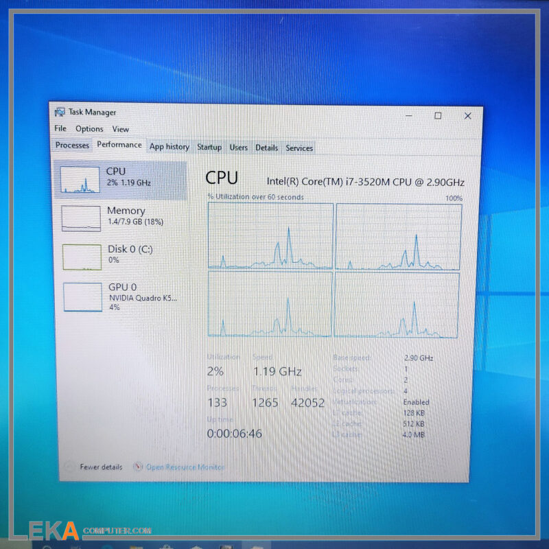 لپ تاپ دل Dell Precision M6700 Core i7 3520M رم 8 گیگ