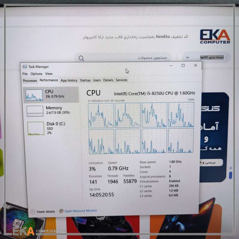 لپ تاپ Lenovo ThinkPad E580 Core i5 8250u