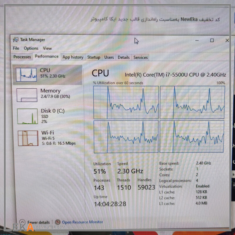 لپ تاپ Toshiba Satellite Fusion 15 L55W-c لمسی 360 درجه