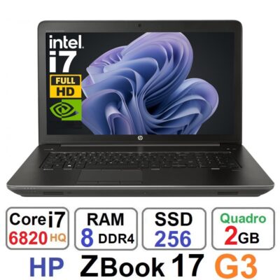 لپ تاپ اچ پی HP ZBook 17 G3 core i7 6820HQ رم 8 گیگ
