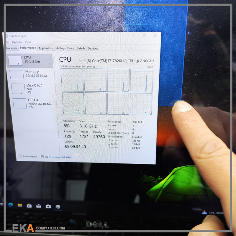 لپ تاپ دل Dell Precision 7520 Core i7 7820HQ