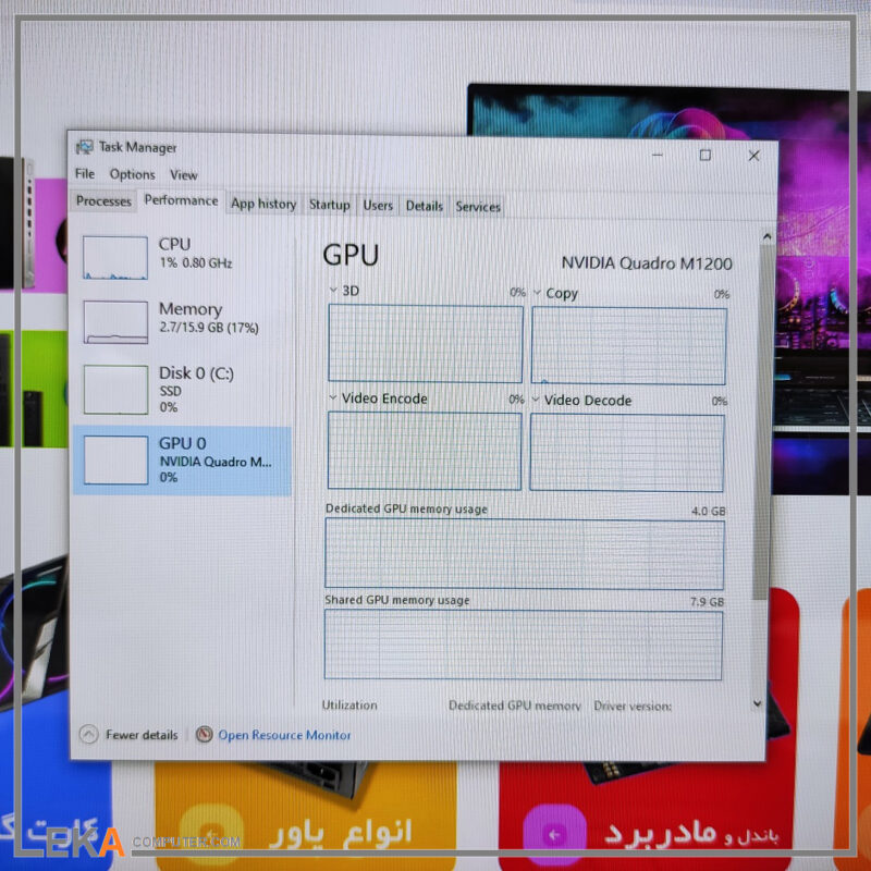 لپ تاپ دل Dell Precision 7520 Core i7 7820HQ