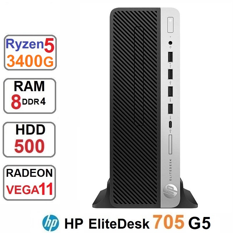 مینی کیس HP EliteDesk 705 G5 SFF RYZEN 5 3400G (1) مینی کیس HP EliteDesk 705 G5 SFF RYZEN 5 3400G