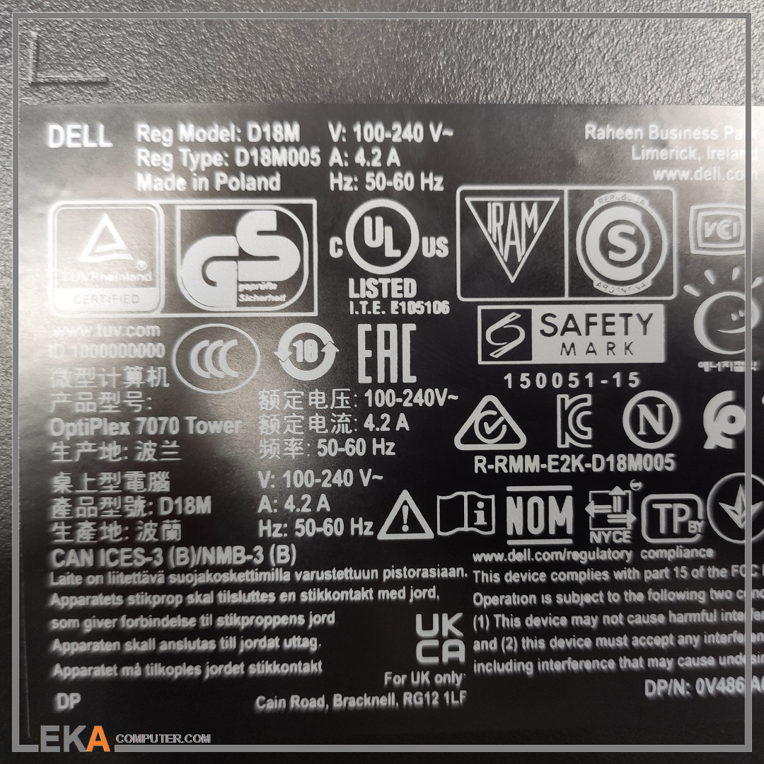 کیس کامپیوتر DELL OPTIPLEX 7070 tower (4) کامپیوتر DELL OPTIPLEX 7070 tower